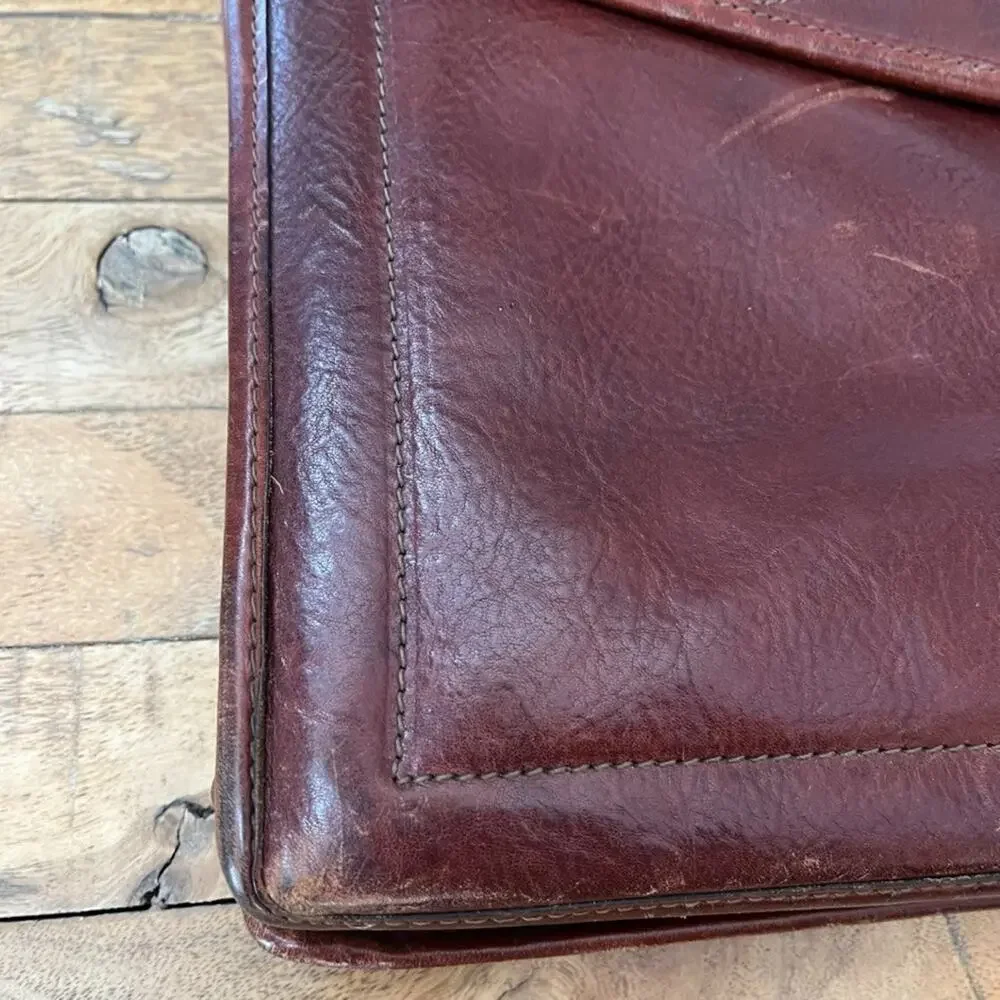 Jack Georges Woven Leather Tuscany Executive Briefcase 16